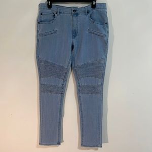 I N C INTERNATIONAL CONCEPTS Men’s Light Wash Stretch Skinny Fit Jeans Size 38W